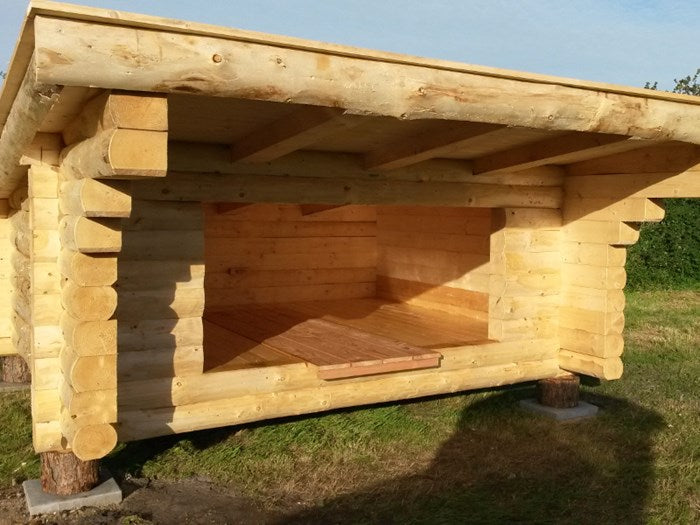 Built-in table for shelter