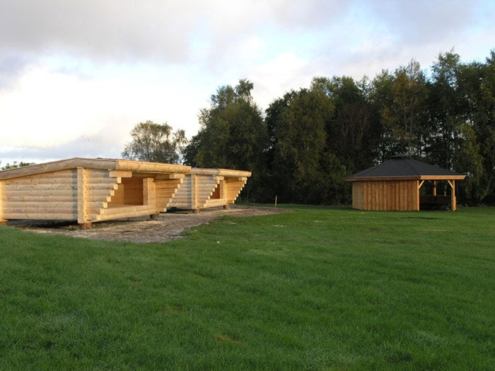 Solid timber F1, gable roof