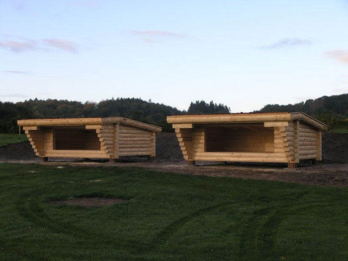 Solid timber F1, gable roof