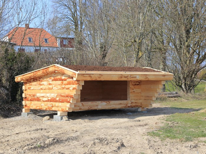 Solid timber F2, gable roof