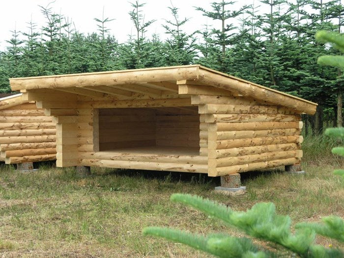 Full timber F2, straight roof