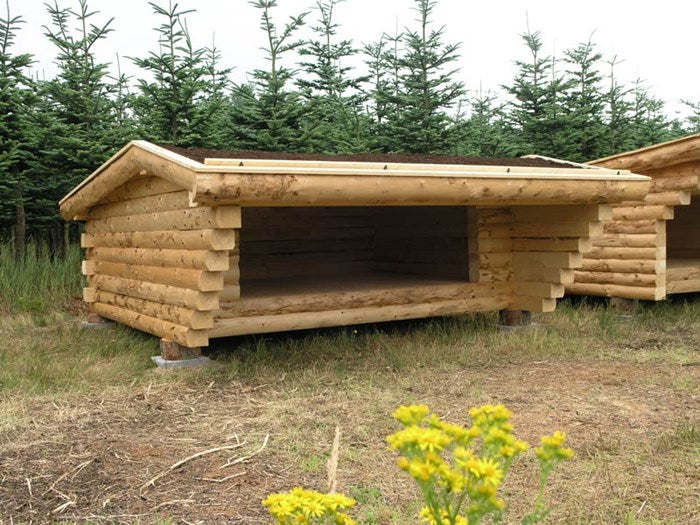 Full timber F2, straight roof