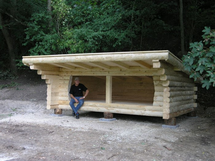 Full timber F2, straight roof