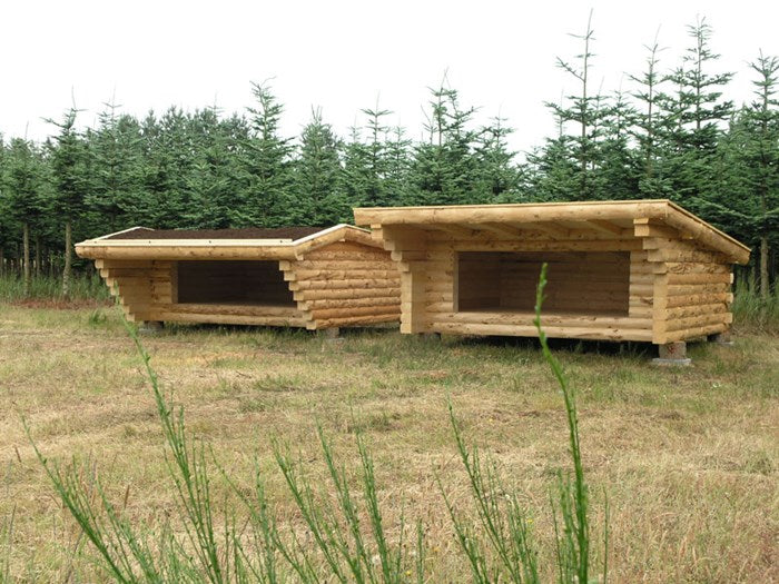 Solid timber F2, gable roof