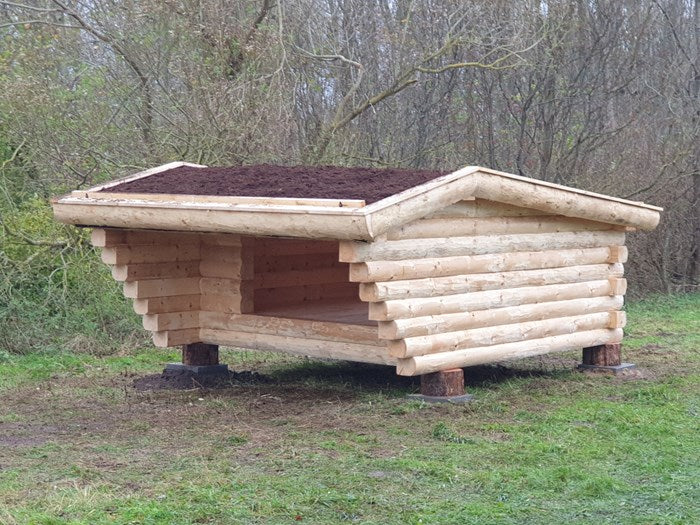 Solid timber F2, gable roof