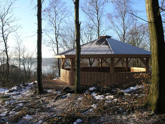 8 square fire cabin 8 m