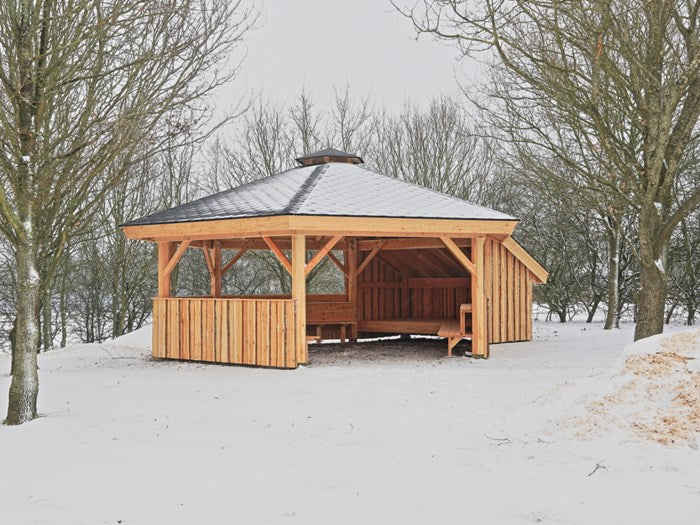 6 square fire cabin 6m