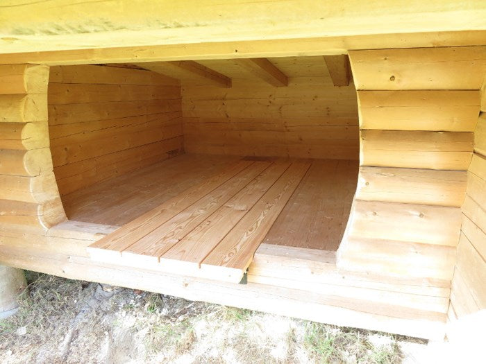 Built-in table for shelter