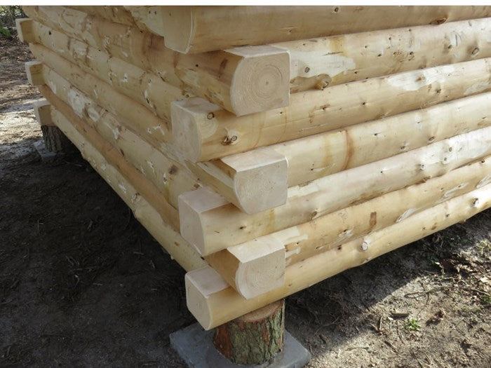 Solid timber F2, gable roof