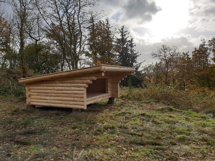 Full timber F2, straight roof